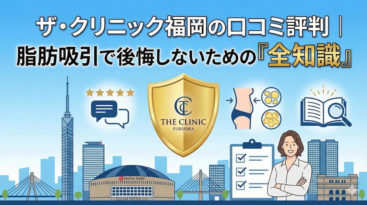 ザ・クリニック福岡の口コミ評判｜脂肪吸引で後悔しないための「全知識」のアイキャッチ画像