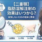 【二重あご】脂肪溶解注射の効果はいつから？後悔しないための現実と費用