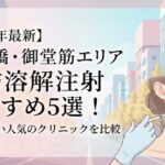 【2026年最新】心斎橋・御堂筋エリアの脂肪溶解注射おすすめ5選！安くて近い人気のクリニックを比較