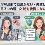 脂肪溶解注射で効果がない・失敗したと感じる3つの理由と絶対後悔しない対策